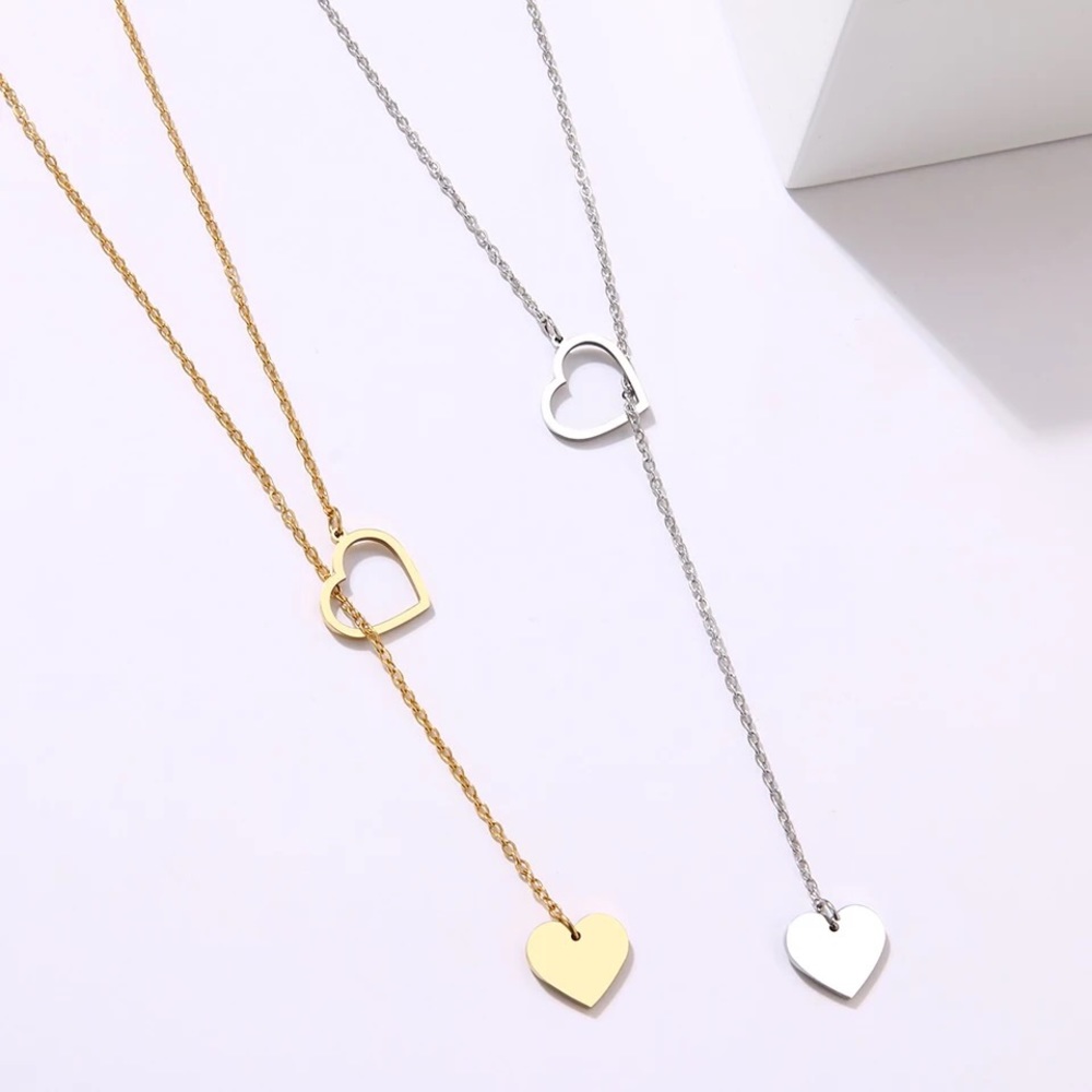 3/$25 ⚡️heart lariat necklace - Picture 2 of 15